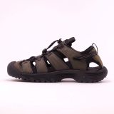 Keen_Men's_Targhee III sandal_Grey black_Left