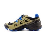 Salomon Men's Speedcross 5 Trail Running Shoes Black Green Moss Sky Diver Inside