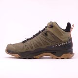Salomon_Men's_xultra 4 mid gtx_Deep lichen green peat kelp_Left
